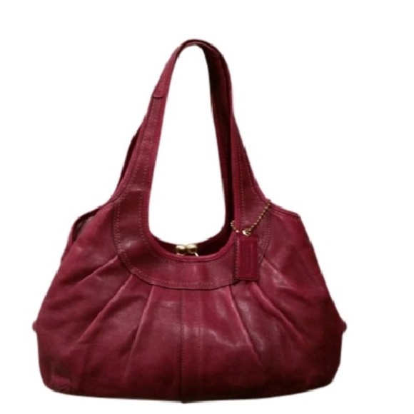Coach Handbags - Coach Purple Leather Tote 